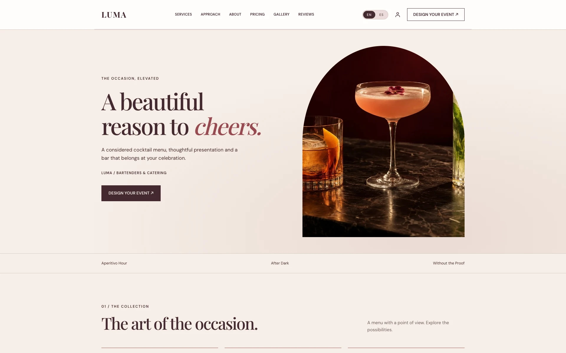 Luma — boutique event bartenders