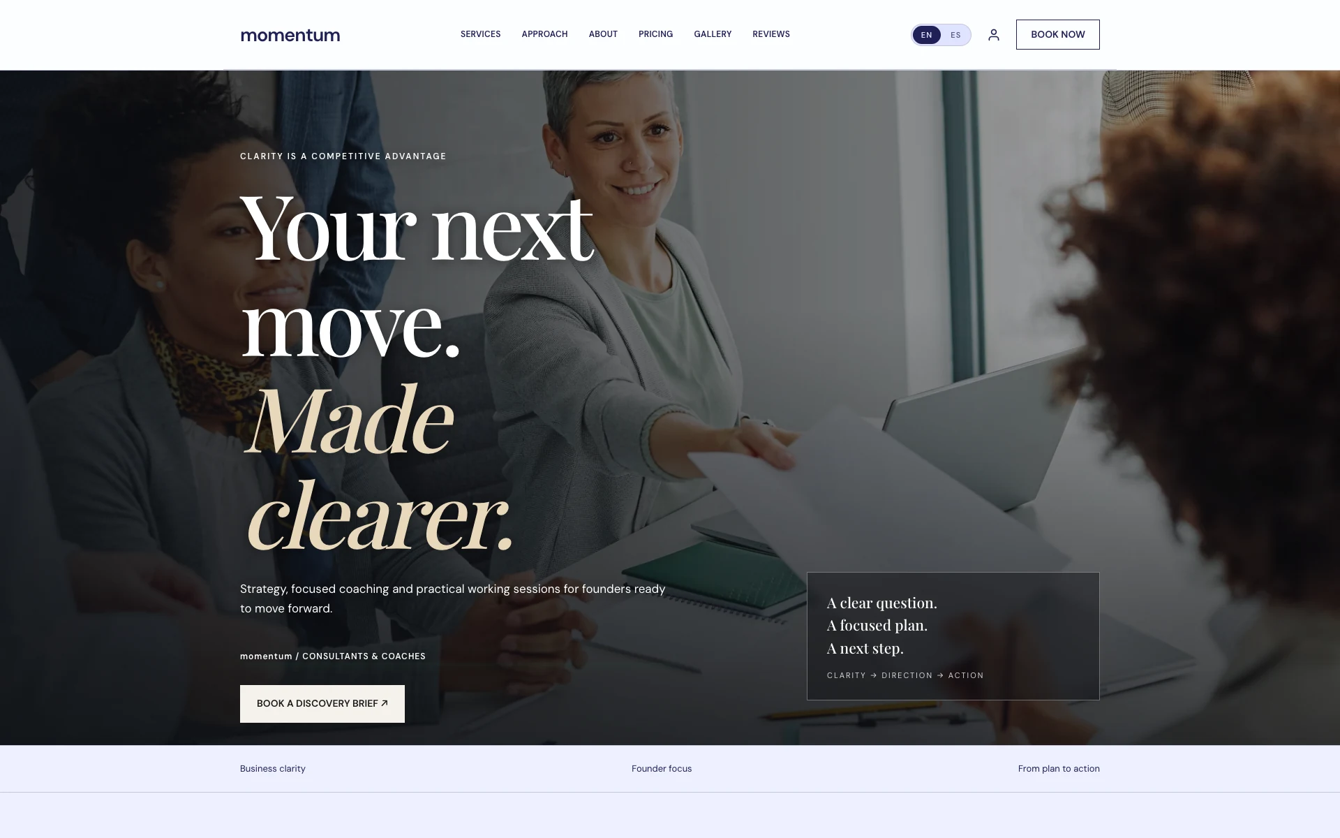 momentum — startup and founder advisory